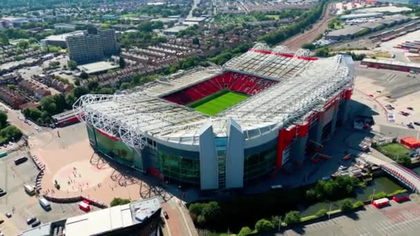 Old Trafford Soccer Football Stadium Manchester United Manchester United Kingdom — Video