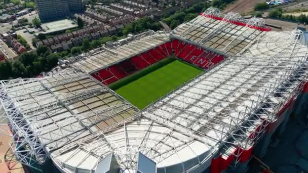 Old Trafford Soccer Football Stadium Manchester United Manchester United Kingdom — Video Stock