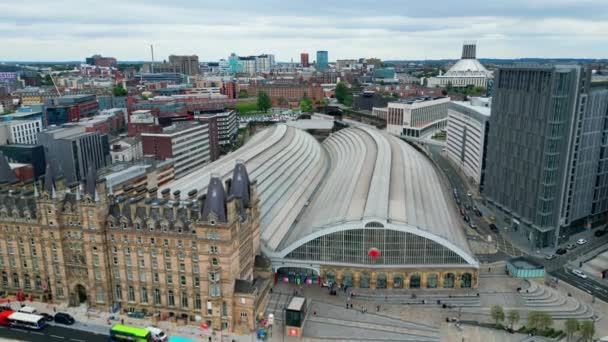 Liverpool Lime Street Station Main Train Station Liverpool United Kingdom — Video