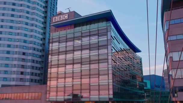 Bbc Studios Media City Ηνωμένο Βασίλειο Manchester Manchester Ηνωμένο Βασίλειο — Αρχείο Βίντεο