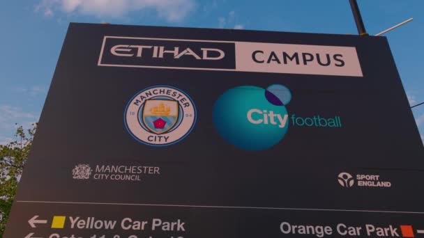 Etihad Football Stadium Home Manchester City Manchester United Kingdom August — Wideo stockowe