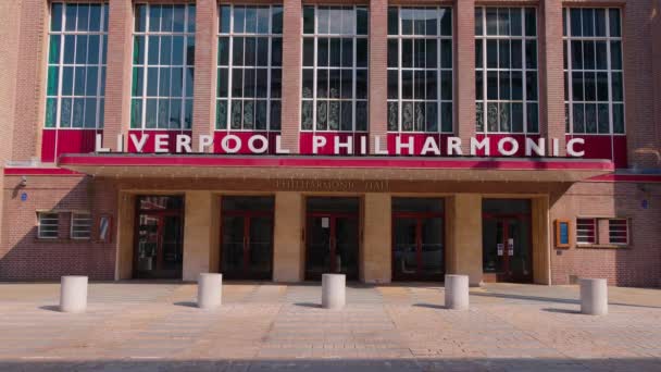 Liverpool Philharmonic Hall Liverpool United Kingdom August 2022 — Stok Video