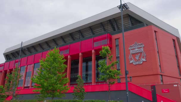 Стадіон Анфілд Домашня Арена Ліверпуль Ліверпуль Унідський Кінгдом Серпня 2022 — стокове відео