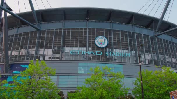 Etihad Football Stadium Home Manchester City Manchester United Kingdom August — Vídeos de Stock