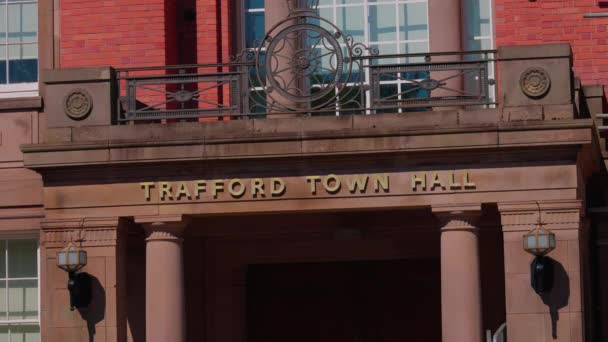 Trafford Town Hall Manchester Manchester United Kingdom August 2022 — Stok video