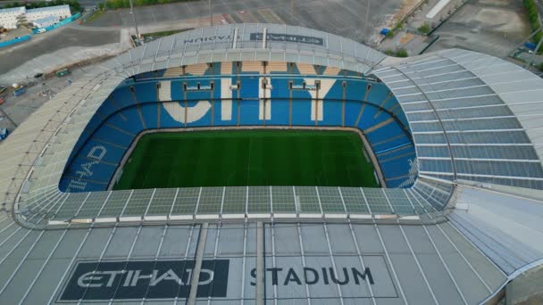 Manchester City Football Stadium Etihad Manchester United Kingdom August 2022 — ストック動画