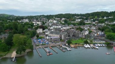 Windermere in the Lake District National Park - aerial view - WINDERMERE, UNITED KINGDOM - AUGUST 17, 2022