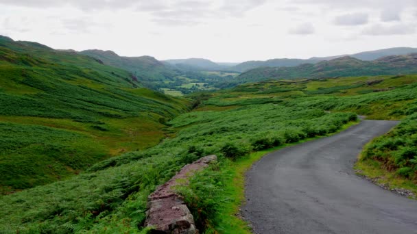 Amazing Landscape Nature Lake District National Park Travel Photography — 图库视频影像