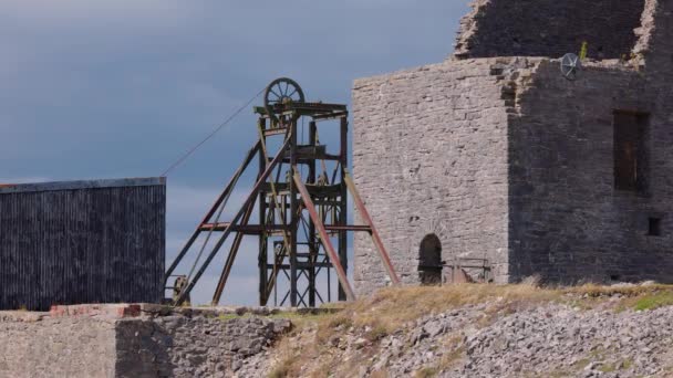 Αρχαία Ερείπια Του Ορυχείου Magpie Στην Περιοχή Peak Ταξιδιωτική Φωτογραφία — Αρχείο Βίντεο