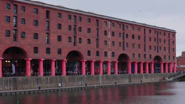 Tate Gallery Albert Dock Liverpool Merseyside Liverpool Regno Unito Agosto — Video Stock