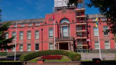 Trafford Town Hall in Manchester - MANCHESTER, UNITED KINGDOM - AUGUST 15, 2022