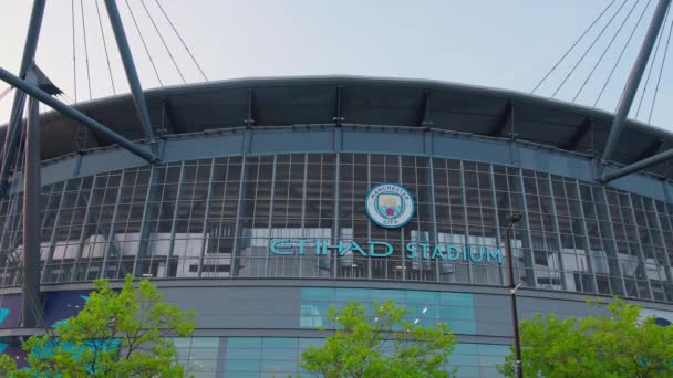 Etihad Football Stadium Home Manchester City Manchester United Kingdom August — Vídeos de Stock