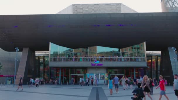 Lowry Building Mediacity Manchester Manchester United Kingdom August 2022 — Stok video