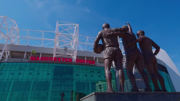 Футбольный Стадион Манчестер Юнайтед Олд Траффорд Манчестер Юнайтед Августа 2022 — стоковое видео