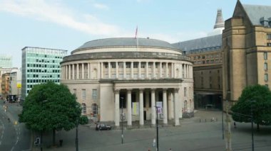 Central Library Manchester - aerial view - MANCHESTER, UNITED KINGDOM - AUGUST 15, 2022