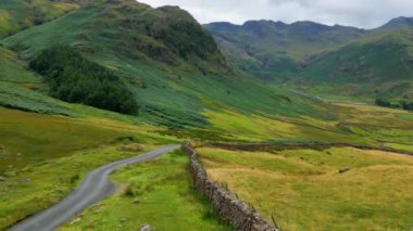 Amazing landscape of the Lake District National Park - aerial view - drone photography