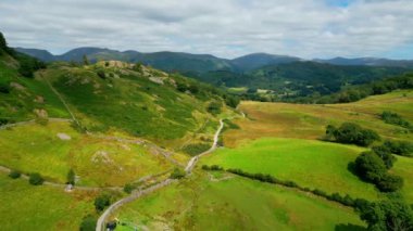 Beautiful nature of the Lake District National Park from above - drone photography