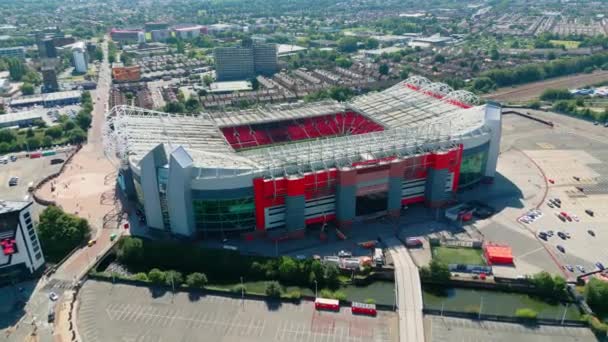 Old Trafford Soccer Football Stadium Manchester United Manchester United Kingdom — Video