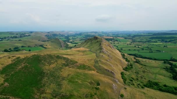 Peak District National Park Aerial View Drone Photography — Vídeo de stock