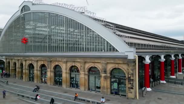 Liverpool Lime Street Station Main Train Station Liverpool United Kingdom — Stock video