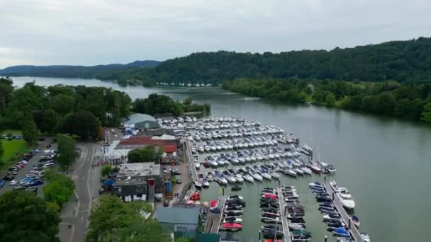 Windermere Lake District National Park Aerial View Windermere United Kingdom — Video Stock