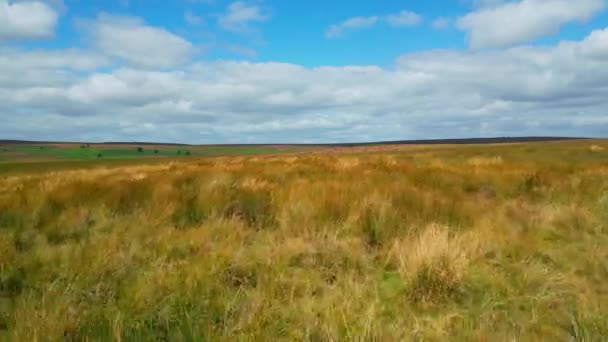 Peak District National Park Aerial View Drone Photography — Stock video