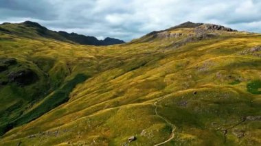Amazing landscape of the Lake District National Park - aerial view - drone photography