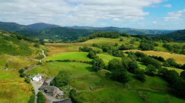 Amazing landscape of Lake District National Park from above - drone photography