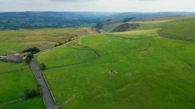 Peak District National Park - aerial view - drone photography
