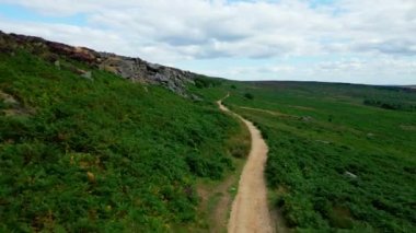 Peak District National Park - aerial view - drone photography