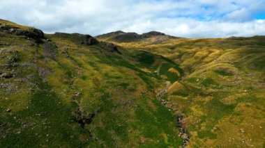 Amazing landscape of the Lake District National Park - aerial view - drone photography