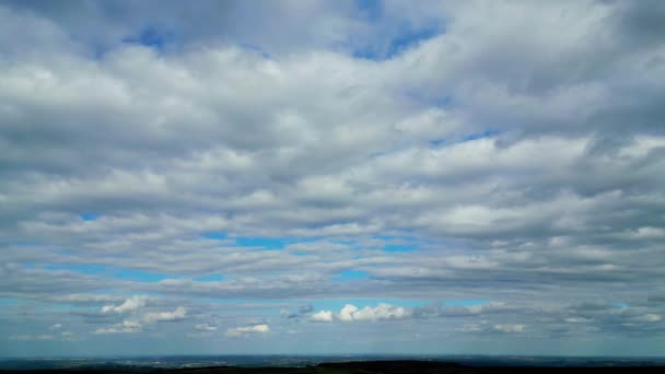 Beautiful Sky Sky Replacement Drone Photography — Vídeo de stock