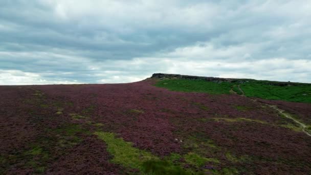 Peak District National Park Aerial View Drone Photography — ストック動画