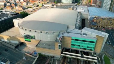 Manchester Arena aerial view from above - MANCHESTER, UNITED KINGDOM - AUGUST 15, 2022