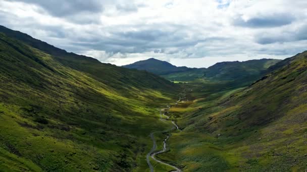 Lake District National Park Aerial View Drone Photography — Vídeo de Stock