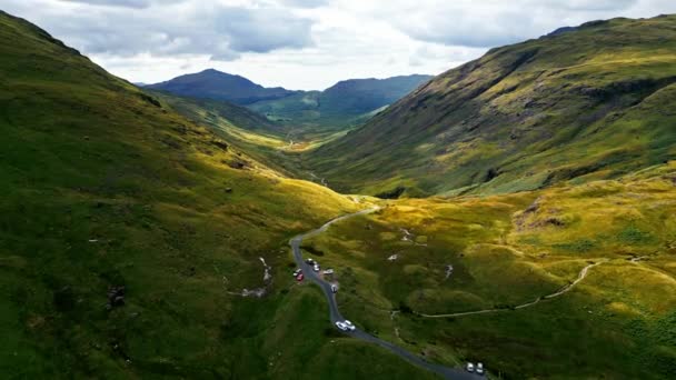 Lake District National Park Aerial View Drone Photography — Vídeos de Stock