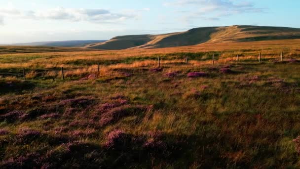 Beauty Peak District National Park England Drone Photography — Stok video