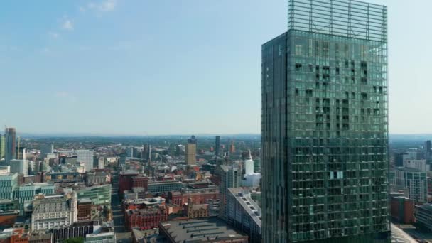 Famous Beetham Tower Manchester Manchester United Kingdom August 2022 — Stok video