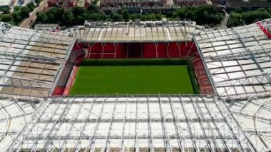 Old Trafford soccer football stadium of Manchester United - MANCHESTER, UNITED KINGDOM - AUGUST 15, 2022