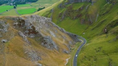 Peak District Ulusal Parkı 'ndaki Umut Vadisi İHA fotoğrafçılığı