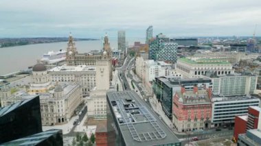 Amazing view over Liverpool - The Strand - drone photography
