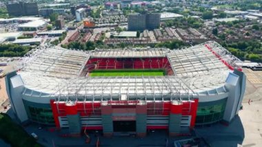 Old Trafford soccer football stadium of Manchester United - MANCHESTER, UNITED KINGDOM - AUGUST 15, 2022