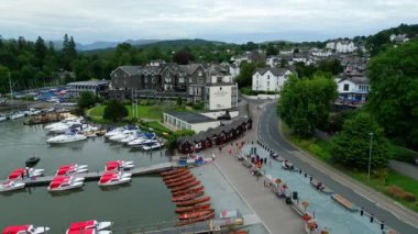 Windermere in the Lake District National Park - aerial view - WINDERMERE, UNITED KINGDOM - AUGUST 17, 2022
