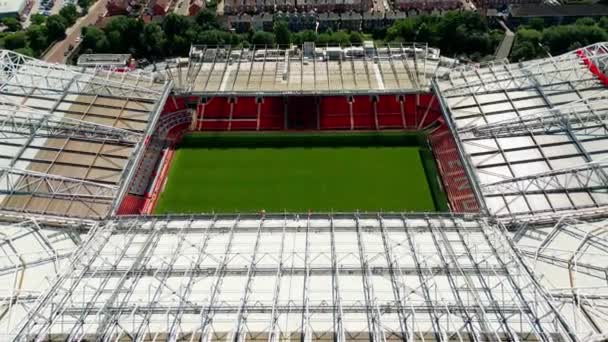 Old Trafford Soccer Football Stadium Manchester United Manchester United Kingdom — Vídeo de Stock