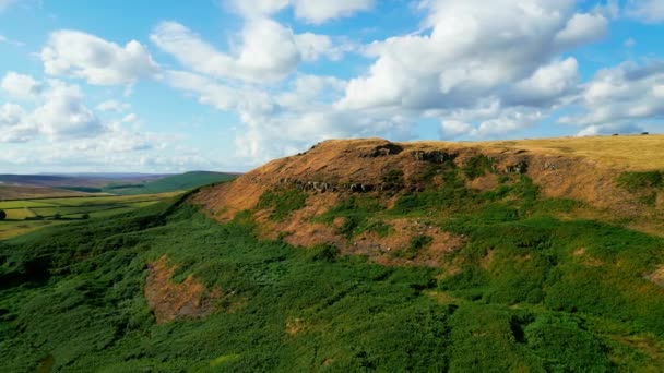 Peak District National Park Aerial View Drone Photography — Stock video