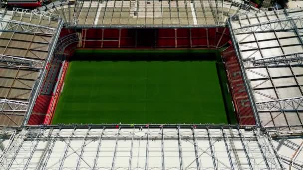 Old Trafford Soccer Football Stadium Manchester United Manchester United Kingdom — ストック動画