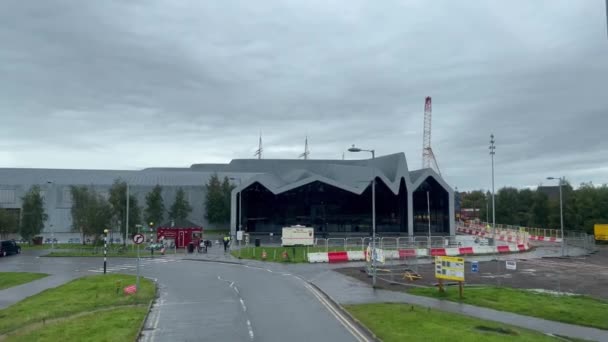 Riverside Museum Glasgow Glasgow Vereinigtes Königreich Oktober 2022 — Stockvideo