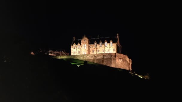 Edimbourg Illuminé Nuit Edinburgh Royaume Uni Octobre 2022 — Video