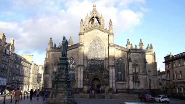 Cathédrale Giles Édimbourg Vieille Ville Edinburgh Royaume Uni Octobre 2022 — Video