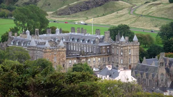 Palácio Hollyrood House Edimburgo Edinburgh Reino Unido Outubro 2022 — Vídeo de Stock